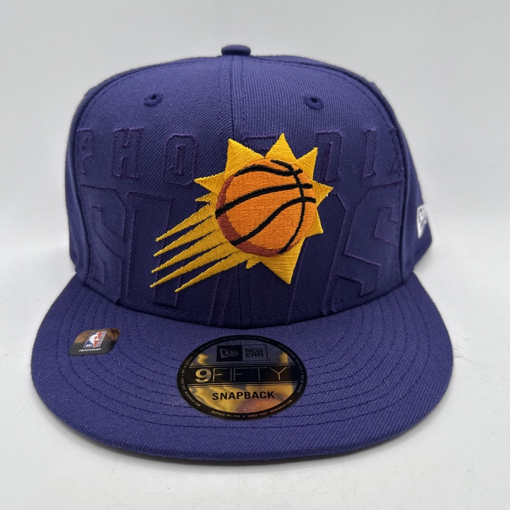 Phoenix Suns Spell Out Purple 9FIFTY Snap Back New Era NBA Hat Cap NEW